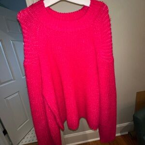 Rebecca Minkoff Hot Pink Crew Neck Sweater
